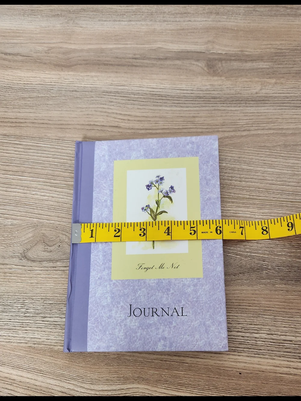 Christian Reflection Journal Forget Me Not Purple Hardcover Illustrated Lined